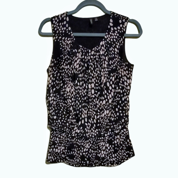 Relativity Tops - Relativity Black and White blousey tank top.